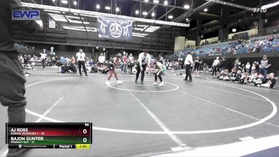 96 lbs Placement - AJ Ross, Kansas Warriors 1 vs Bajon Gunter, Prodigy NDT