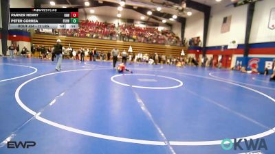 73 lbs Consi Of 4 - Parker Henry, Raw Wrestling Club vs Peter Correa, Fort Gibson Youth Wrestling