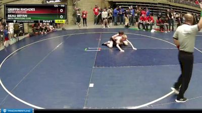 110 lbs Quarterfinal - Beau Bryan, Delta Wrestling Club vs Griffin Rhoades, Uintah Wrestling