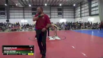 160 lbs Round 3 (3 Team) - Brandon Blair, 84 ATHLETES vs Peter Snyder, SEAHAWKS WRESTLING CLUB