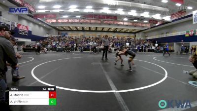 52 lbs Consolation - Jaxxe Madrid, Iron Will Wrestling Club vs Austin Griffin, Team Nomad