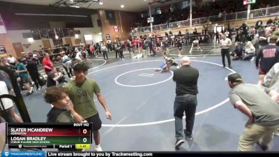 144 lbs Champ. Round 2 - Logan Bradley, Coeur D`Alene High School vs Slater McAndrew, Hermiston