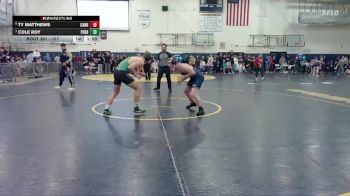 157 lbs Semifinal - Cole Roy, Pendleton vs Ty Matthews, Canby