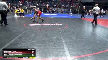154 lbs Cons. Round 4 - Brooks Tyler, Evanston School Of Wrestling vs Rex Chavez-Jimenez, Downers Grove WC
