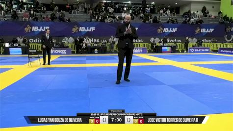 Jose Victor Torres De Oliveira R vs Lucas Yan Souza De Oliveira 2026 European Jiu-Jitsu IBJJF Championship