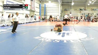 120 lbs Rr Rnd 2 - Kai Napadow Baquero, MetroWest United Lightning - HSB vs Ryan Gill, Iron Faith Gold - HSB