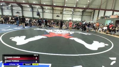 150 lbs Cons. Round 4 - Kiyanno Zuniga, WA vs Sergio Porras, CA