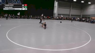 84 lbs Quarters - Tanner Seitz, Demons WC (Burlington) vs Miles Maes, The Complete Wrestler