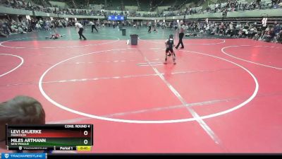 55 lbs Cons. Round 4 - Miles Artmann, New Prague vs Levi Gauerke, Marathon