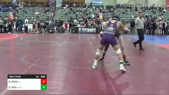 120 lbs Semifinal - Benjamin Miller, Nevada Elite vs Sergio Vela, Spanish Springs Wrestling Club