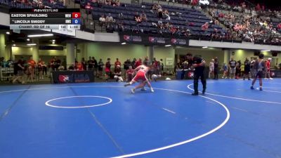 155 lbs Champ. Rd Of 16 - Easton Spaulding, West Virginia vs Lincoln Smiddy, HeadHunters Wrestling Club