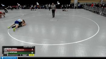 113 lbs Champ. Round 2 - Jameson Small, Nebraska Golden Eagles Wrestling Club vs David Bowman, Indiana