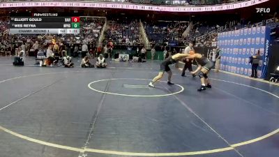 4A 150 lbs Champ. Round 1 - Elliott Gould, Davie vs Wes Reyna, Myers Park High School