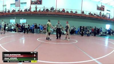 120 lbs Cons. Round 1 - Isaac Hodges, Floyd Wrestling Club vs Gage Buffington, Alexandria Wrestling Academy