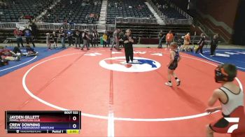 67 lbs 2nd Place Match - Jayden Gillett, Powell Wrestling Club vs Crew Downing, Wyoming Underground Wrestling