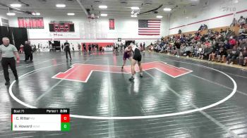 165 lbs Quarterfinal - Cole Ritter, Maryville University vs Blake Howard, Missouri Valley