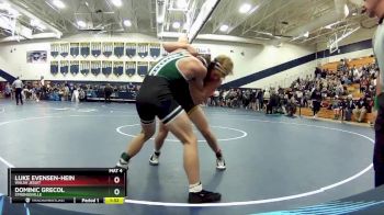 144 lbs Champ. Round 2 - Dominic Grecol, Strongsville vs Luke Evensen-Hein, Walsh Jesuit