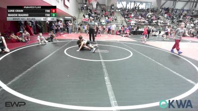 64 lbs Consi Of 4 - Luke Crain, Team Tulsa Wrestling Club vs Mason Madrid, Team Tulsa Wrestling Club