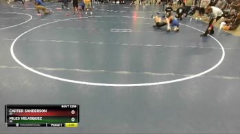 132 lbs Champ. Round 2 - Miles Velasquez, OK vs Carter Sanderson, MT