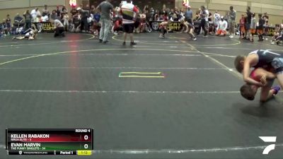 107 lbs Round 4 (6 Team) - Evan Marvin, The Funky Singlets vs Kellen Rabakon, Ninja Elite