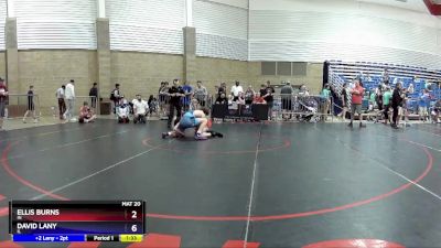 132 lbs Cons. Round 2 - Ellis Burns, IN vs David Lany, IL