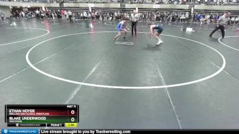 119 lbs Quarterfinal - Blake Underwood, Wisconsin vs Ethan Hoyer, Brillion High School Wrestling