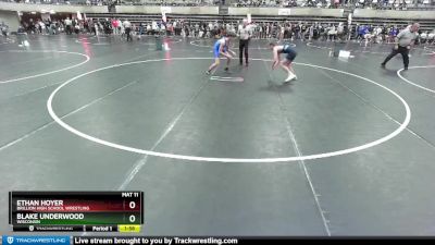 119 lbs Quarterfinal - Blake Underwood, Wisconsin vs Ethan Hoyer, Brillion High School Wrestling