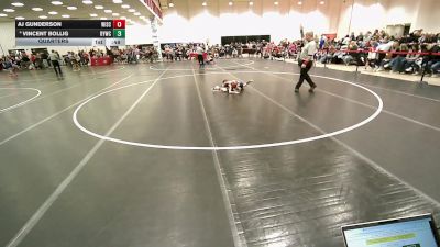 62-70 lbs Quarters - AJ Gunderson, Wisconsin vs Vincent Bollig, Reedsburg Youth Wrestling Club