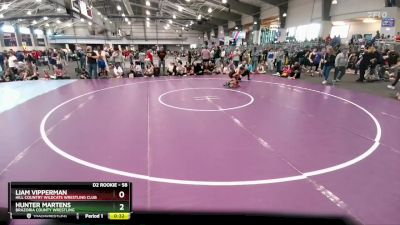 58 lbs Quarterfinal - Liam Vipperman, Hill Country Wildcats Wrestling Club vs Hunter Martens, Brazoria County Wrestling