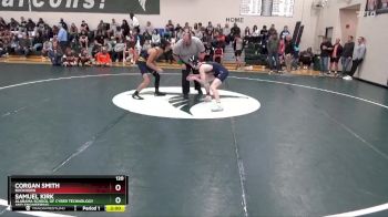 120 lbs Champ. Round 1 - Corgan Smith, Buckhorn vs Samuel Kirk, Alabama School Of Cyber Technology And Engineering