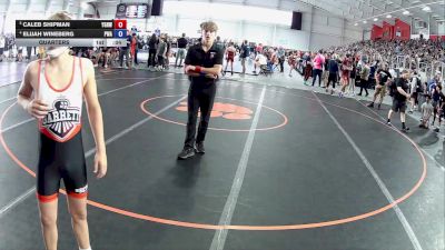 100 lbs Quarters - Carl Fielden, The Fort Hammers Wrestling vs Logan Rowlands, Ohio Crazy Goats Wrestling