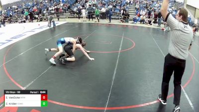 12U Boys - 98 lbs Champ. Round 1 - Carson Krider, Columbia City Wrestling Club vs Ethan VanDyke, Michigan Premier WC