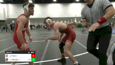 141 lbs Rd Of 16 - Jacob Frost, Iowa State vs Jesse Mendez, Ohio State