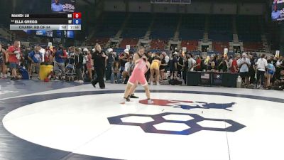 140 lbs Champ. Rd Of 64 - Mandi Lu, Minnesota vs Ella Gregg, New York