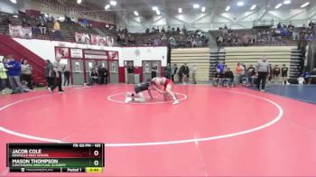 165 lbs Cons. Round 6 - Mason Thompson, Contenders Wrestling Academy vs Jacob Cole, Rossville High School