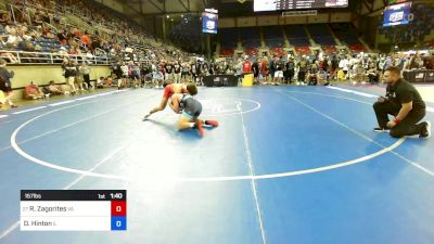 157 lbs Rnd Of 128 - Rocco Zagorites, VA vs Dillon Hinton, IL