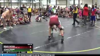107 lbs Round 1 (6 Team) - Brady Ritter, American Gladiators-Red vs Ethan Sonne, Steel Valley