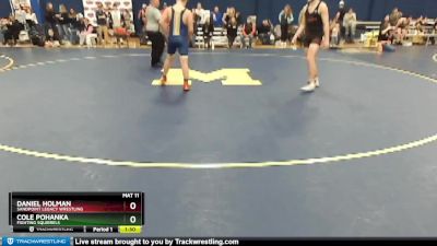 160 lbs Round 3 - Daniel Holman, Sandpoint Legacy Wrestling vs Cole Pohanka, Fighting Squirrels