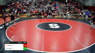 160 lbs Champ. Round 2 - Ethan Kenny, Southmoreland Hs vs Andrew Kratsa, Fox Chapel Area Hs