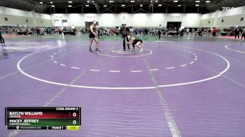 130 lbs Cons. Round 2 - Macey Jeffrey, Canyon Randall vs Baylyn Williams, Lebanon