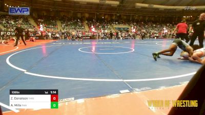 108 lbs Quarterfinal - Zachary Donalson, Threestyle vs Ariah Mills, Roundtree Wrestling Academy