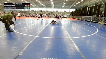 65 lbs Rr Rnd 1 - Carson Vance, Indiana Outlaws Green vs John Petrovcik, Team Barracuda Elem