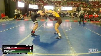 AA - 182 lbs Cons. Round 2 - Cooper Freitag, Billings West vs Matteo Bugni, Helena Capital