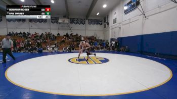 148 lbs Cons. Round 2 - Sam Torres, Anderson vs Benjamin Rosen, Gunn