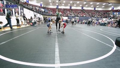 43 lbs Consi Of 8 #2 - Carter Casillas, Noble Takedown Club vs Johnny Elswick, Newcastle Youth Wrestling