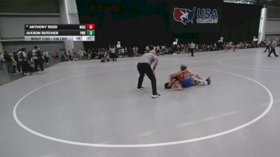 138 lbs Champ. Rd Of 64 - Anthony Reed, Missouri vs Jaxson Butcher, Powerhouse Wrestling Club
