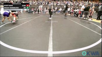 67 lbs Round Of 16 - Wyatt Davis, Del City Little League Wrestling vs Shiloh Youngblood, Chickasha Youth Wrestling