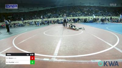 98 lbs Round Of 16 - Daxton Bean, Elgin Wrestling vs Kameron Hunter, Harrah Little League Wrestling