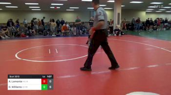 106 lbs Rr Rnd 2 - Angelo Lomonte, CRWC HS vs Derion Williams, Ragin Raisins Catawba HS