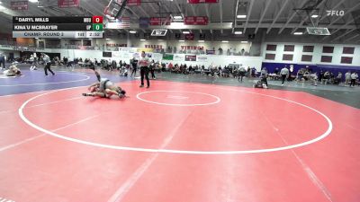 141 lbs Champ. Round 3 - Daryl Mills, Missouri Baptist University vs Kina`u Mcbrayer, Providence (Mont.)